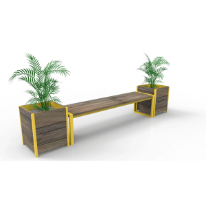 Out Door Bench & Planter