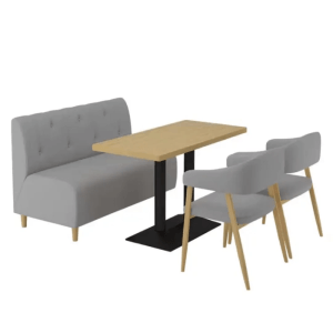 Restaurant Sofa table -2 Chairs Set